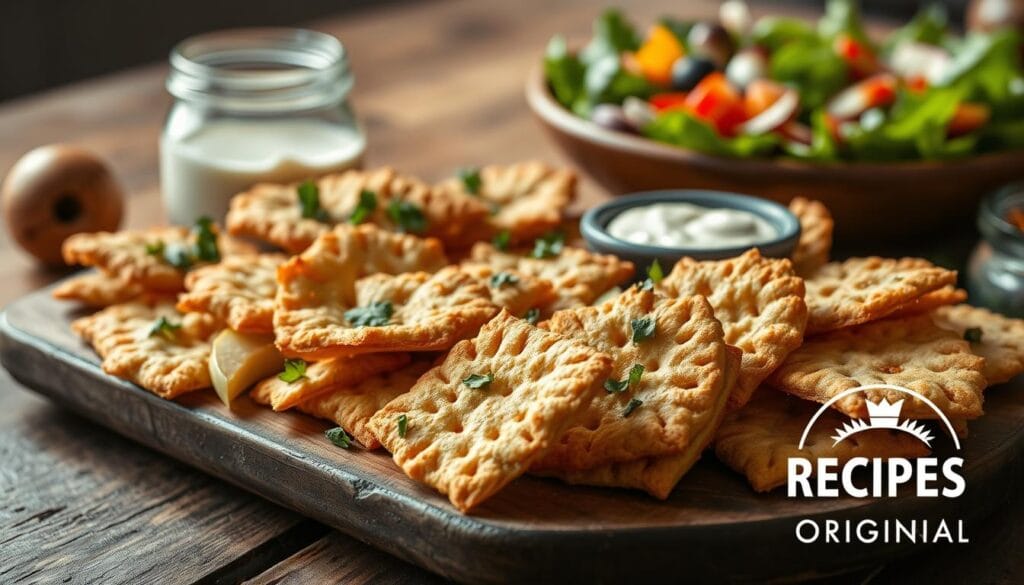 Healthy snacking with sourdough discard crackers