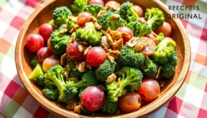 Fresh broccoli grape salad recipe in 15 Minutes