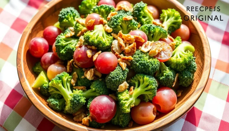 Fresh broccoli grape salad recipe in 15 Minutes